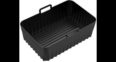 Bakvorm Siliconen Inzetstuk-Bakplaat Voor Airfryer 2 Stuk Zwarte Ovenplaat Accessoires Voor Heteluchtfriteuse