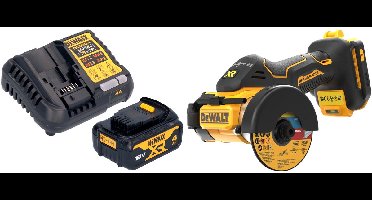 DeWalt DCS 438 M1 accu multimaterialensnijder 18 V 76 mm borstelloos + 1x accu 4.0 Ah + lader