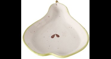 Set van 2 schaaltjes dessert keramiek in een peervorm