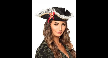Boland - Hoed piraat Stacey Zwart - 57 - Volwassenen - Vrouwen - Piraten
