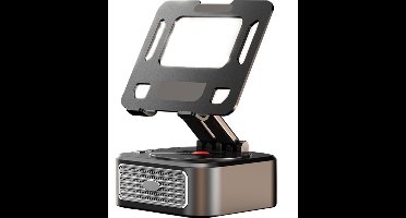 PULUZ Draadloze Bluetooth-luidspreker, mobiele telefoonhouder, tablethouder, 3-in-1 multifunctionele opvouwbare standaard met ingebouwde luidspreker, 360 graden verstelbare standaard voor mobiele telefoons en tablets, draagbaar en antislip ontwerp