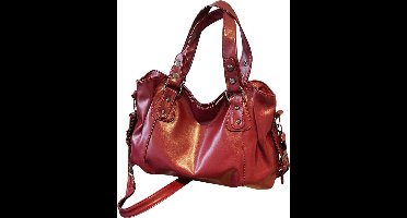 S&E Vintage PU Handtas – Voor school of dagelijks gebruik - Bordeaux