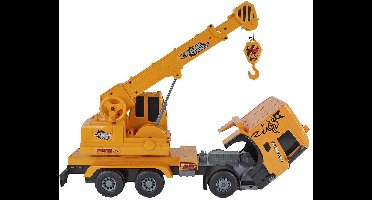 2-Play Scania Vrachtwagen Hijskraan Frictie met Licht en Geluid