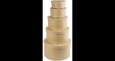Creativ Company Ronde hoedendozen h: 8-19 cm d: 16.5-35,5 cm 5 maten