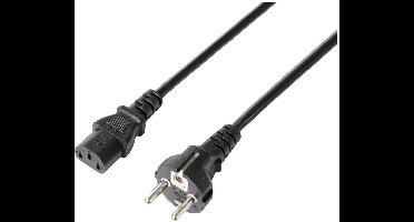 Sygonix SY-5243888 Apparaat (koud) Aansluitkabel Zwart 3.00 m