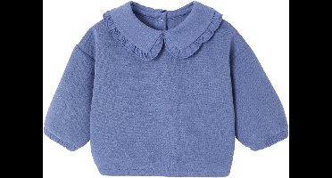 Vertbaudet Sweater voor pasgeborenen met denim effect