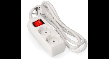 2-socket plugboard with power switch EDM Schuko (1,5 m)