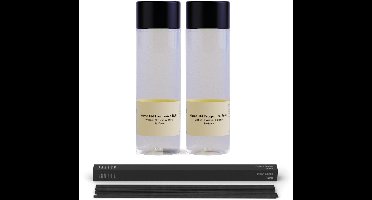 JANZEN Home Fragrance Refill &C Lychee Blossom & Shine 2-pack Incl. Gratis Sticks