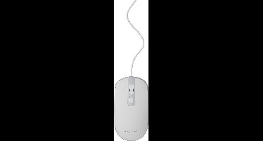 4-knops optische muis, USB, wit/zilver