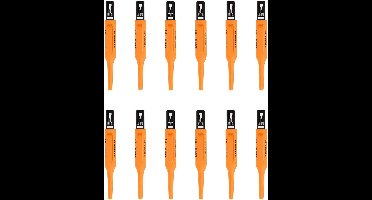 Lyra Merkstift - Voor Diepe Gaten - Zwart - 12 Stuks - Met Houder