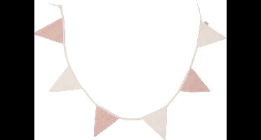 Jollein Vlaggenlijn - 200x17cm - Wild Rose/Ivory