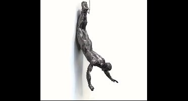 Retro Klimmende Man Wanddecoratie – Creatief Standbeeld voor Uniek Interieur