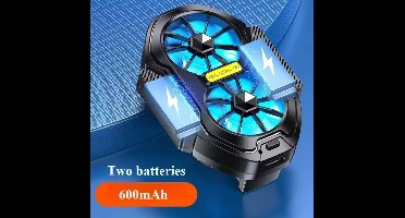 FS01 Draagbare Dubbele Ventilator Telefoonkoeler – USB Oplaadbaar – Geschikt voor 62-92mm Smartphones