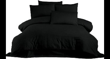 Dekbedovertrek set Zwart Bed van 200 3 Onderdelen