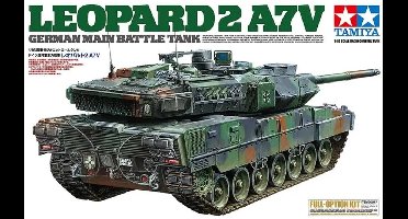 Tamiya Modelbouwpakket Militaire voertuigen - 56047 RC Tank - Leopard 2 A7V - Full Option - Duitse Gevechtstank RC Plastic - 1:16 - Modelbouw