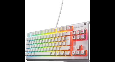 SteelSeries Apex 3 TKL - Wit - RGB Gaming Toetsenbord - FR Azerty - IP32 Waterbestendig