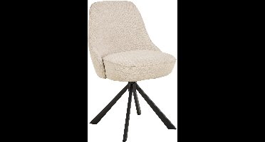 2x Sohome Draaibare Eetkamerstoel Reynard Chenille - Beige