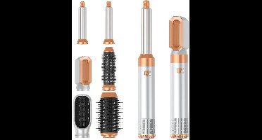 Luxe Ronde Volumeborstel Opzetstuk - Multistyler - Haarstyler föhn - Diffuser voor Krullen - Wit