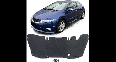 Motorkap Demping Isolatie Mat Honda Civic VIII Hatchback 2005 t/m 2011 Met Clips