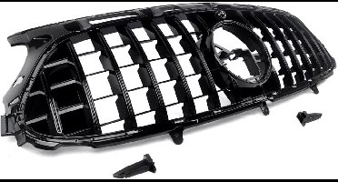 GT Grille Nitros - Voorbumper Grille - Voor Mercedes GLA-Klasse H247 (2020-2023) - Glanzend Zwart - GT Stijl - Auto Accessoires