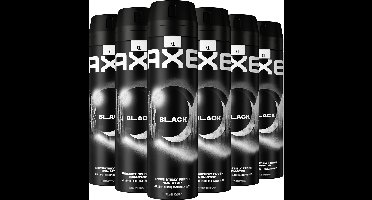 AXE - Deodorant Bodyspray - Black XL - 6 x 200 ml - Voordeelverpakking