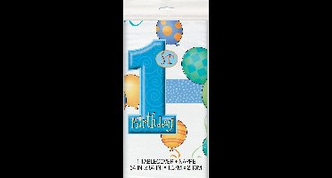 Haza Original Tafelkleed Eerste Verjaardag Blauw 1,37 X 2,13 M