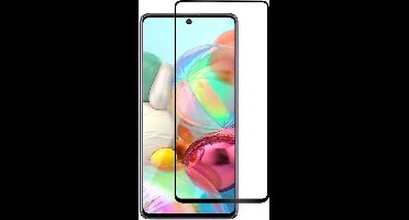 Ntech hoesje Geschikt voorOnePlus 7T full cover Glass Screen protector - Zwart