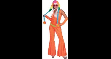 Jumpsuit flou oranje | vrouw | maat 44-46