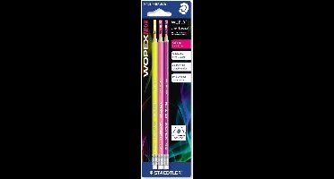 Wopex neon potlood met gom - BK 3 st