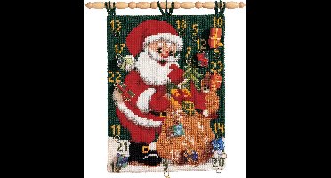 Vervaco - Kruiswandtapijt kit - Kerst - Kerstman - PN-0009309 - Borduren - Borduurpakket - Borduurpakket volwassenen - Borduurpakket kind