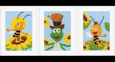 Miniatuur kit MDB Tussen de zonnebloemen set van 3 - Vervaco - PN-0155318