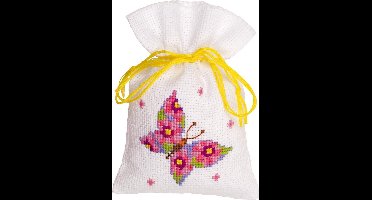 Vervaco - Kruidenzakje kit - Roze vlinder - PN-0146852 - Borduren - Borduurpakket - Borduurpakket volwassenen - Borduurpakket kind