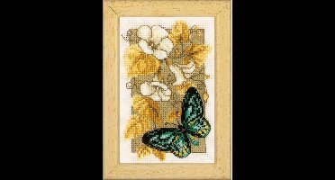 Vervaco - Miniatuur telpakket kit - Vlinders en bloemen - PN-0144802 - Borduren - Borduurpakket - Borduurpakket volwassenen - Borduurpakket kind