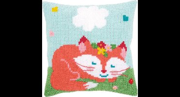 Kruissteekkussen kit Slapend vosje - Vervaco - PN-0155352