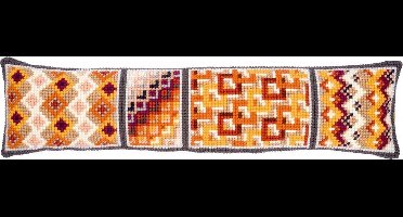 Vervaco - Kruissteektochtmat kit - Geometrische vakken - PN-0145104 - Borduren - Borduurpakket - Borduurpakket volwassenen - Borduurpakket kind