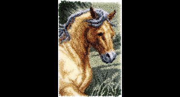 Vervaco - Knooptapijt kit - Paard - PN-0150907 - Borduren - Borduurpakket - Borduurpakket volwassenen - Borduurpakket kind
