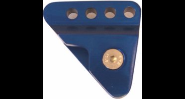 Schokbrekerverlenger verstelbaar cnc gefreesd Minarelli blauw aluminium DMP
