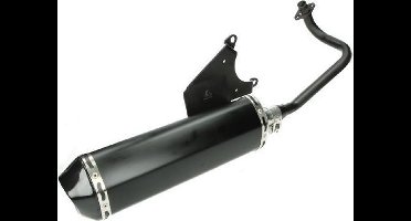 Uitlaat model Akrapovic Piaggio Zip 4-takt zwart