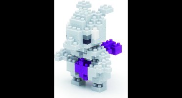 Bandai - Nanoblock - Mewtwo - Pokémon - Mini Brick Figuur - Bouwset - Pixel Mewtwo Pokémon Figuur Bouwpakket - NBPM006