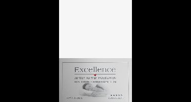 Excellence Jersey Topper Hoeslaken - Eenpersoons - 80/90x200/210 cm - White