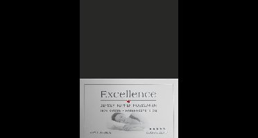 Excellence Jersey Topper Hoeslaken - Tweepersoons - 160x200/210 cm - Black