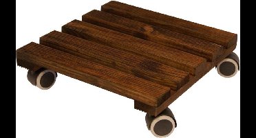 Plantentrolley Lounge 30 x 30 cm - Donker Gebeitst