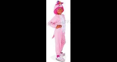 Onesie Unicorn roos - Verkleedkostuum - 5/7 jaar