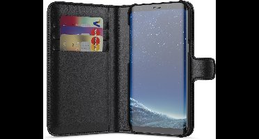 BeHello Samsung Galaxy S8 Hoesje - Wallet Case Met Ruimte Voor 3 Pasjes - Zwart