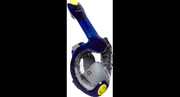 Atlantis Triton Snorkelmasker - Snorkel - Duikbril - Snorkelset - Full Face Masker - Volwassenen - Blauw/Lime - S/M