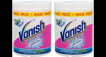 Vanish Oxi Action Crystal White Vlekverwijderaar poeder - 2 x 1 kg
