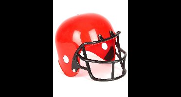 Grijze american football helm kind