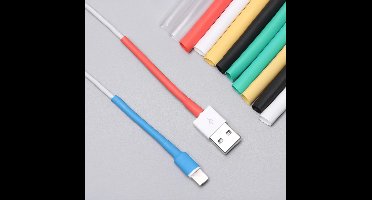 Hiden - Kabel Protector Krimpkousen - Mixed Colors - Kabelaccessoires - Laptop - Opladers - Bedrading - 12 stuks