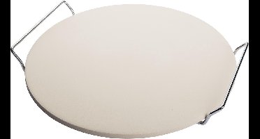 Westmark Pizzasteen - Ø 33cm - Porselein/Rvs