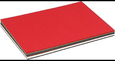 Kerst karton - diverse kleuren - A5 - 150x210 mm - 180 grams - Creotime - 60 div vellen